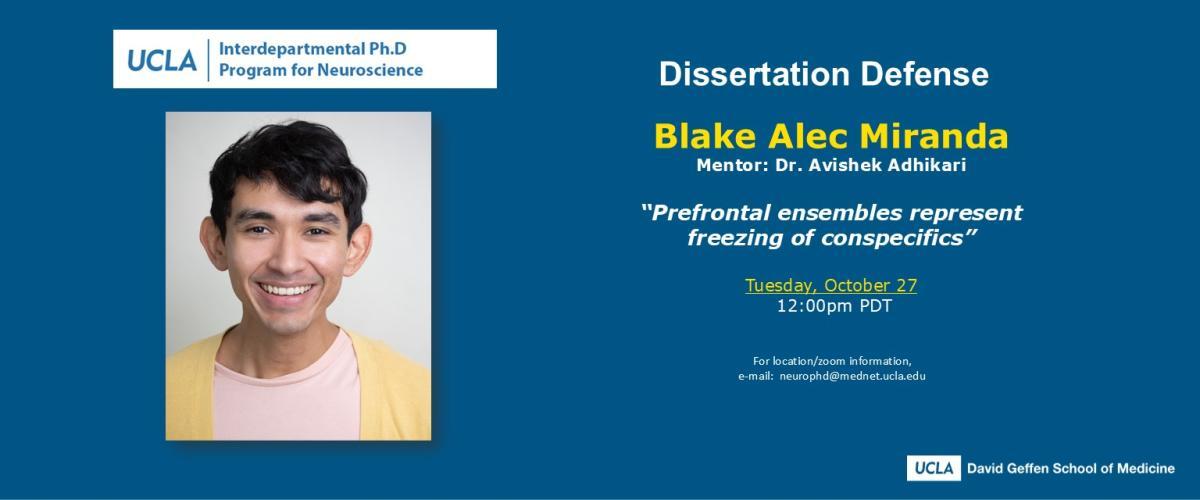 Student Dissertation Defense